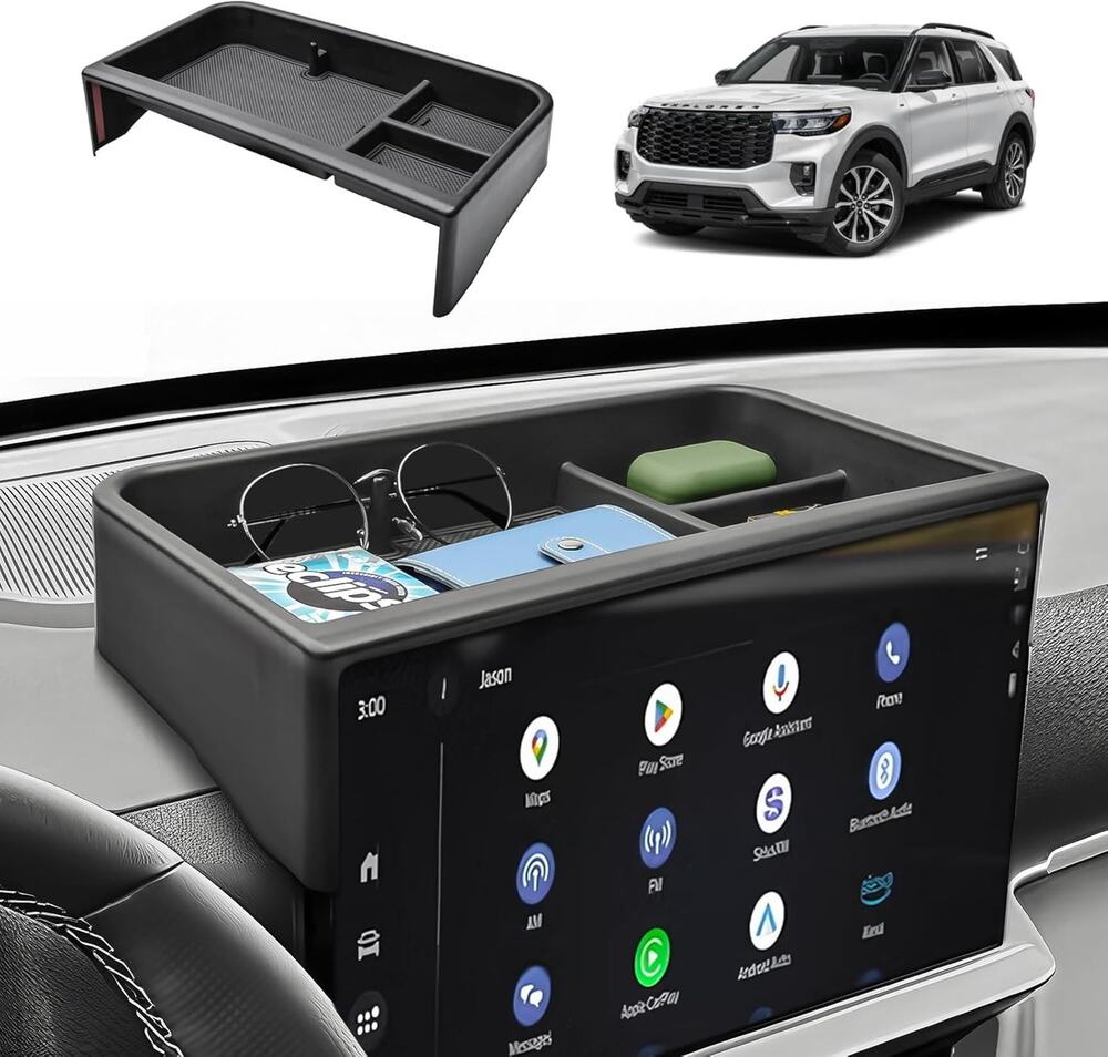 Dashboard Storage Tray 2025 2026 Ford Explorer Phone Holder Console Organizer